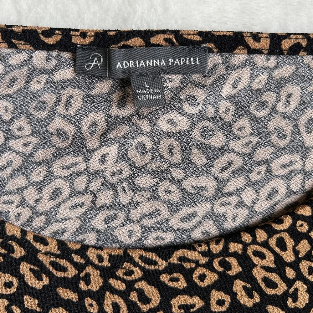 ADRIANNA PAPELL Animal Print Women’s‎ Blouse - Picture 9 of 11